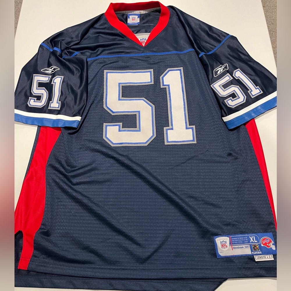 Reebok Vintage Buffalo Bills Jersey 51 Spikes XL